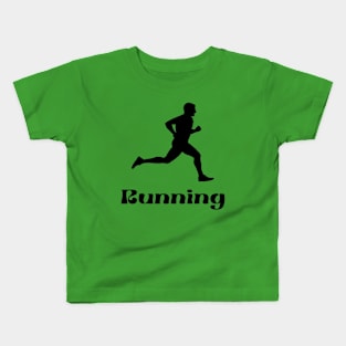 Man Running for fitness Kids T-Shirt